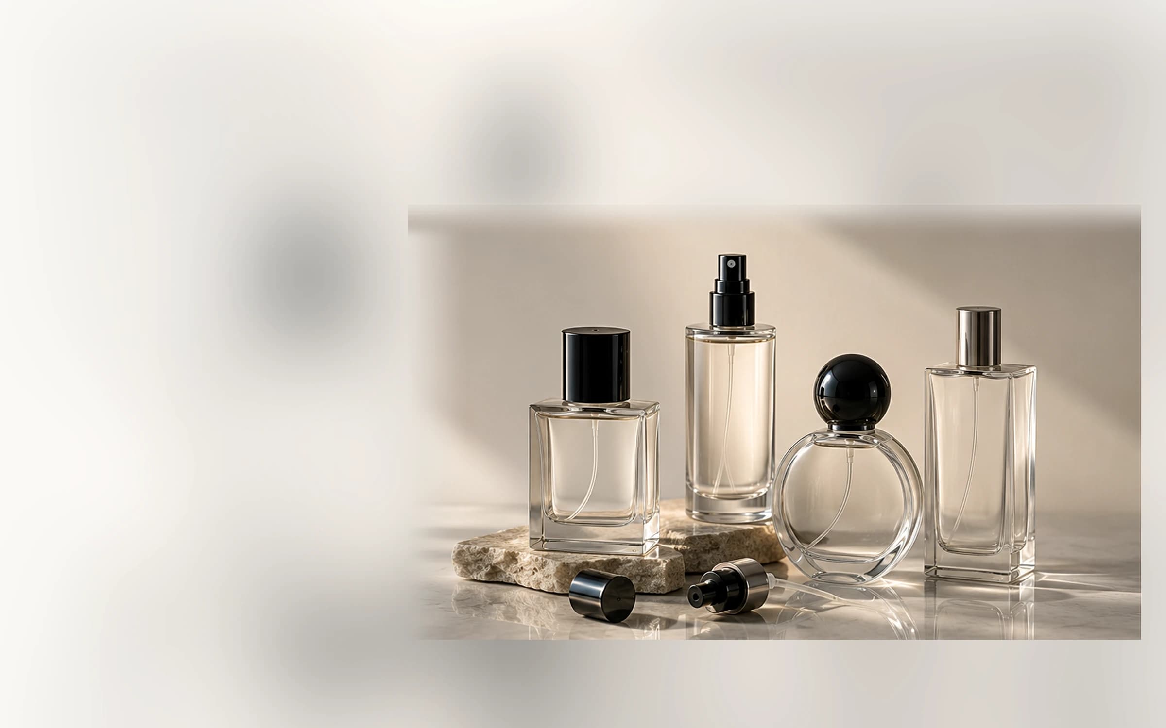 Verified AZOTH perfume packaging system photography